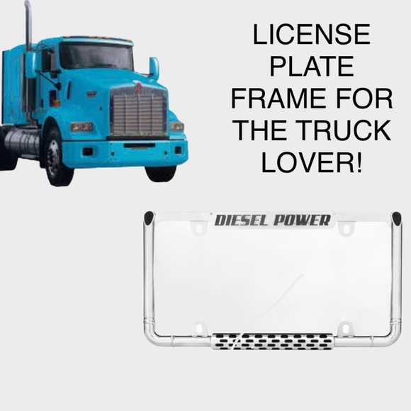 NWT Cruiser Accessories “Diesel Power” Chrome License Plate Frame - Picture 5 of 14